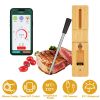 100FT Smart Wireless Meat Thermometer Digital Thermospike Meat Probe with APP Control for Oven Grill Kitchen BBQ Smoker Rotisserie