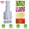 Manual Food Chopper Vegetable Chopper Dicer Garlic Mincer Onion Cutter Salad Press Chopper Hand Nut Chopper