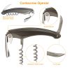 5 Pcs Wine Bottle Opener Set Wine Accessories Kit w/ Corkscrew Pourer Stopper Vacuum Pump for Home Use Sommeliers Waiters Bartenders