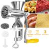 Manual Meat Grinder Heavy Duty Hand Operated Mincer Sausage Maker Machine Noodle Maker Kitchen Food Grinder For Pork Beef Pepper