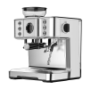 Coffee grinding 15Bar French latte Italian espresso extraction, 1 cup / 2 cup mechanical + digital, 2300W, steam, powder hammer 58mm, 30 level grindin