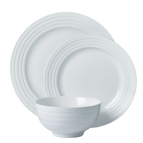 Better Homes & Gardens Anniston 12-Piece Porcelain Round-Shaped Dinnerware Set