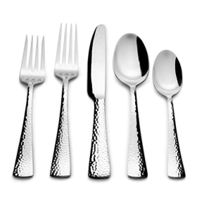 Boston Warehouse Kitchinox Perles 43-piece Silverware Set, Flatware Service for 8 (98376)