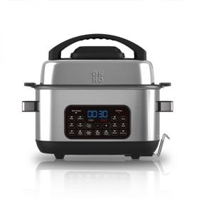 OHHO, Air Fryer, Multi-cooker, OH-AFM06-SS, Frying and cooking all-around, Keeping warm by appointment, 6.5QT