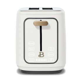 Beautiful 2-Slice Toaster with Touch-Activated Display, White Icing by Drew Barrymore