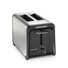 Hamilton Beach 2 Slice Toaster with Wide Slots, Bagel Function, Toast Boost, Stainless, New, 22997F