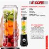 5 Core 20 oz Personal Blender Electric 160W 600ml for Shakes and Smoothies Countertop Powerful Kitchen top Food Processor with Portable Sports Bottle