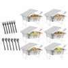 36Pcs Disposable Chafing Dish Buffet Set Food Warmers For Party Buffet Server Catering Supplies With Covers Utensils Half Size Food Pans For Parties E