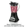 Hamilton Beach Wave Crusher Multi-Function Blender 40 oz Glass Jar Black 58165